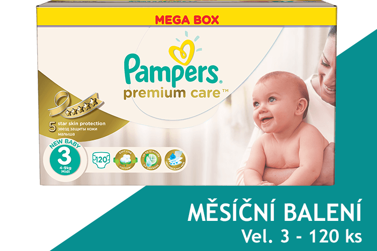 Pampers měsíční balení